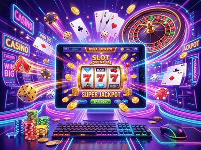 Interfaz premium de casino Coolbet con slots y fichas doradas